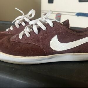 Nike Brown  Sneakers with White Logo